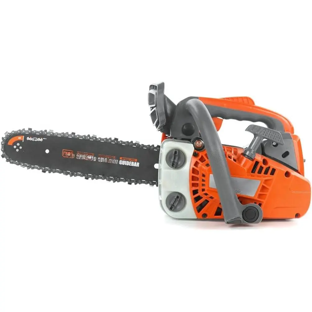 12 Inch Top Handle Gas  25.4cc 2-Stroke Portable Small Gas  Chain Saws Motosierra De Gasolina for Tree-climbing Tree Pruning   Firewood Preparation Yard Maintenance