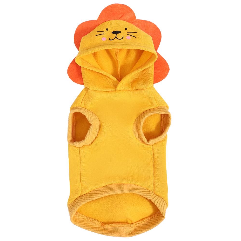 Cute Animal Pet Hoodie Funny Dog Cat Costume Warm Puppy Clothes Cosplay Outfit for Small Medium Pets