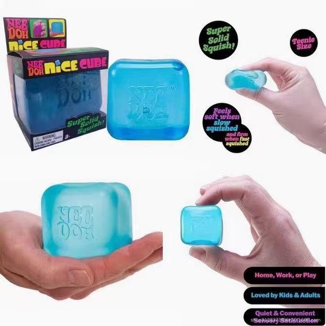 Soft Jelly Ice Cube Sensory Toy 2026 Squishy Relaxing Stress Relief Toy