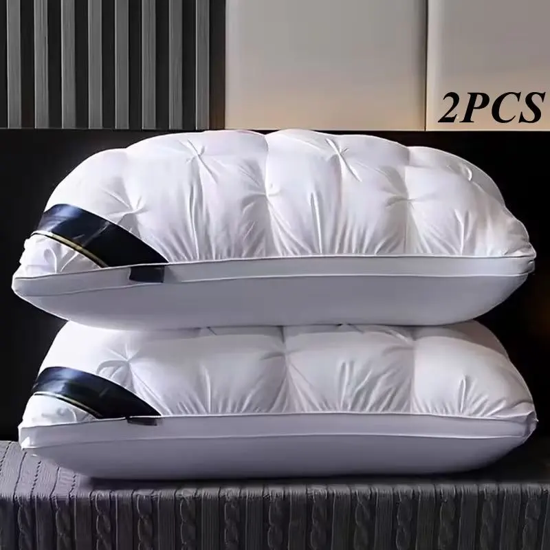 Comfortable Support Neck Pillow with High-Density Fill - Bed & Couch Use, Travel & Home Relaxation Focus - Textiles & Soft Furnishings, Bedding & Linens, Pillows & Bed Wedges