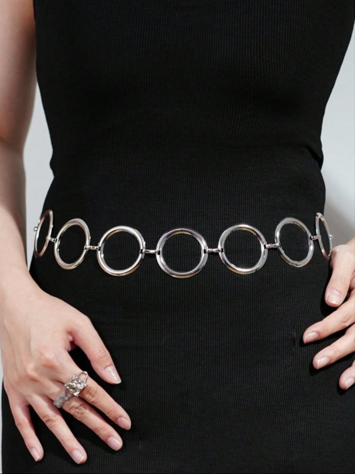 Women's Minimalist Elegant Metal Body Chain with Round Detail, Trendy Versatile and Exquisite Body Jewelry, Perfect Birthday Gift