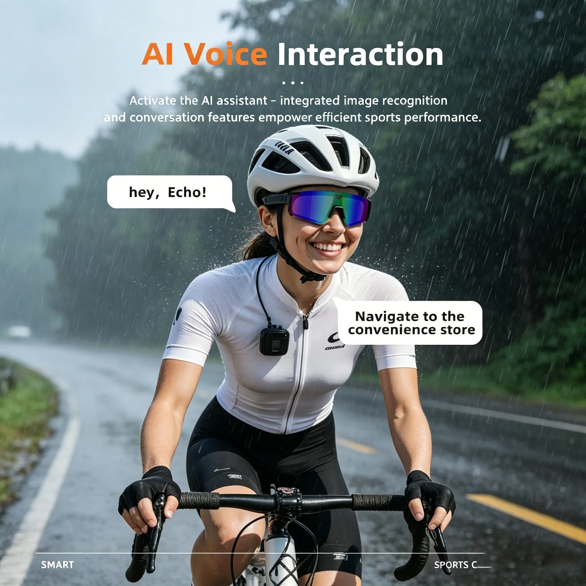2026 Sports Camera Sunglasses, HD 8mp Video Recording, Ai Voice Interaction, Windproof Waterproof, Outdoor Sports Gear