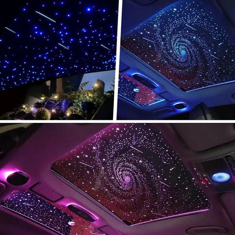 500/1000 Fiber Optic Star Ceiling Lights Kit Adjustable Brightness Car Home Headliner Twinkle Night Sky Effect DIY Project