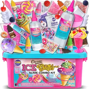 Gift Butter Slime Kit for Girls 10-12, Ice Cream Soft Slime Making Kit Ages 8-12 Kids Slime Toys Ideal Birthday Party Present