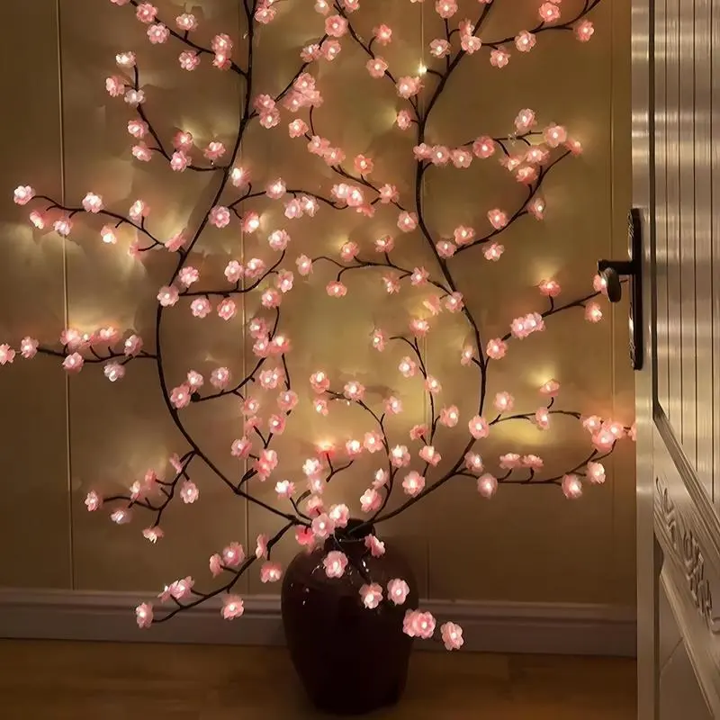 Tree Branch Design LED String Light, USB Powered DIY Holiday Vine Light, Decorative Light for Bedroom, Interior LED Lights, Wedding Party, Halloween, Christmas