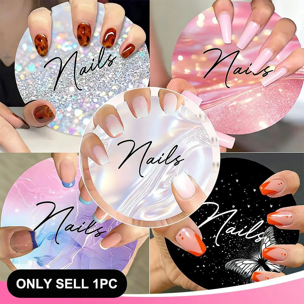 1/2pcs Acrylic Nail Display Tray French Nail Art Photo Prop, Nail Technician Display Stand for Photography, Decorative Nail Accessories, Fashionable Nail Display Stands, Nail Enthusiast Gifts, Nail Tech Supplies