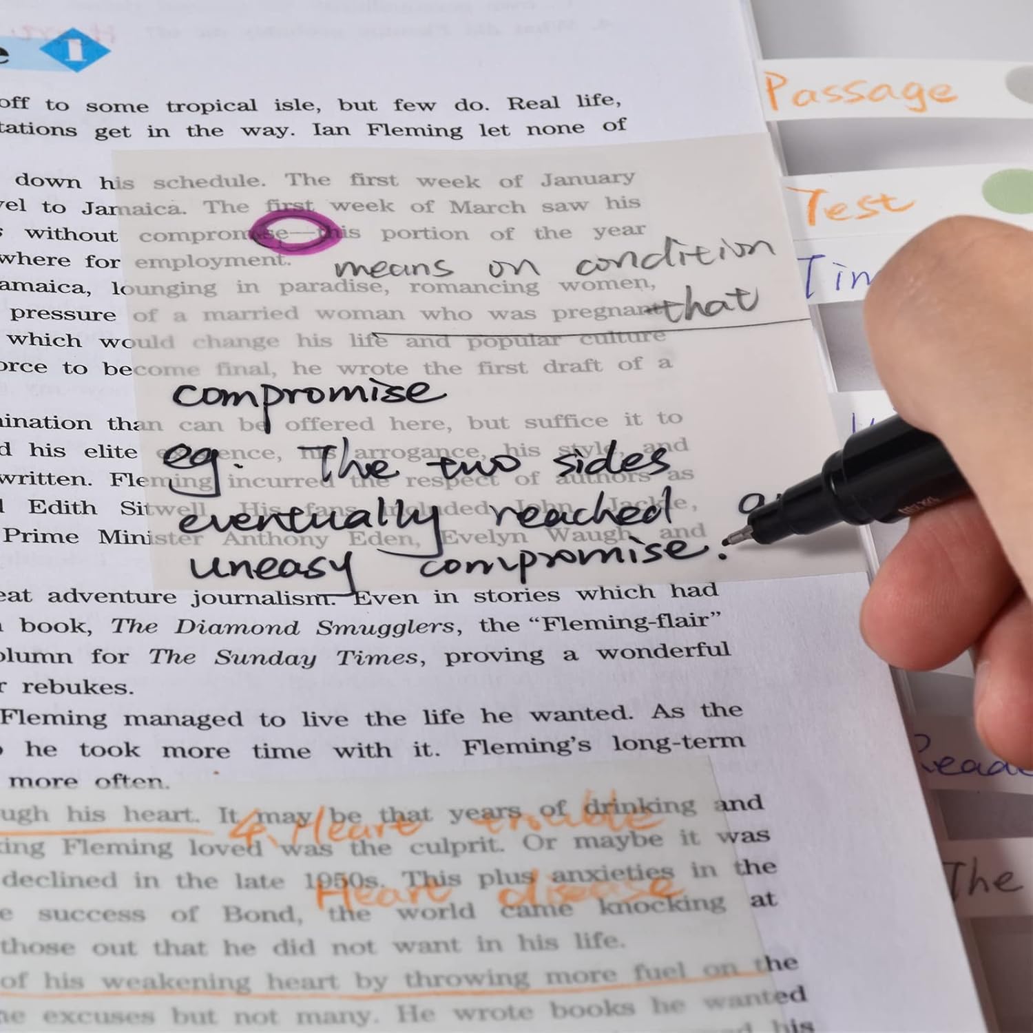 700 Sheets Transparent Sticky Notes, Clear  3 x 3 inch See Through Memo Pad, Self-Adhesive Translucent Writable Index Tabs for Annotating Books, Office & School Study Supplies