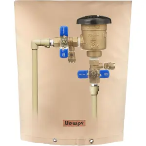 Backflow Preventer Cover Insulated-sprinkler covers for outside-With thicker 5 Layers Fabric,14"Wx19"H -Backflow insulation cover Protect water meters,sprinklers from damage during winter