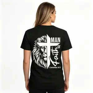 "Blessed Is The Man Christian Bible Verse Jesus" Graphic Unisex Tee |   All-Season Breathable Top