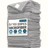 Microfiber Cleaning Cloths, 5/10/20pcs Durable Cleaning Supplies Multipurpose Absorbent Kitchen Cleaning Towels, Household Dishwashing Cloth, Microfiber Cleaning Rags