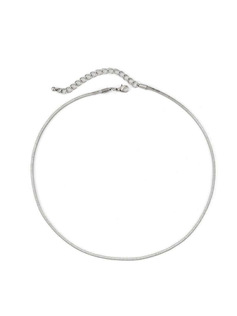 Men's Summer Street Trend Minimalist Chain Necklace Perfect for Gift, Trendy Classic Chain Necklace, Chic All-match Jewelry As Boyfriend Gifts with Gift Box, Cuban Link Chain