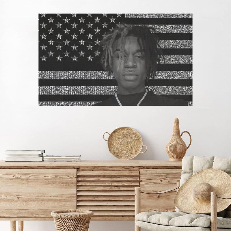 New ken Carson Flag with 4 Brass Grommets 3x5 Ft Wall Tapestry Banner for Indoor Outdoor Living Room Garden,Lawn,Yard Home Decor