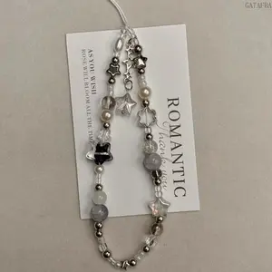 Versatile Jewelry Charms, Faux Pearl Cat Eye Stone Star Crystal Phone & Bag Pendant
