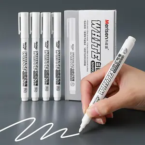 6PCS/12PCS White Oil Based Paint Marker Pens, Waterproof Permanent Paint Markers for Rock Painting, Wood, Glass, Fabric, Tire, DIY Crafts & Art Projects