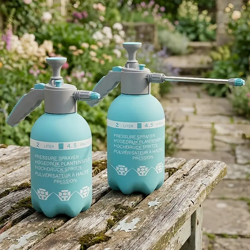 2L Hand Pressure Water Sprayer Portable Garden Pump Sprayer Weeds Pest Spray Bottle Plants Sprinkler Car Wash Spray Watering Can