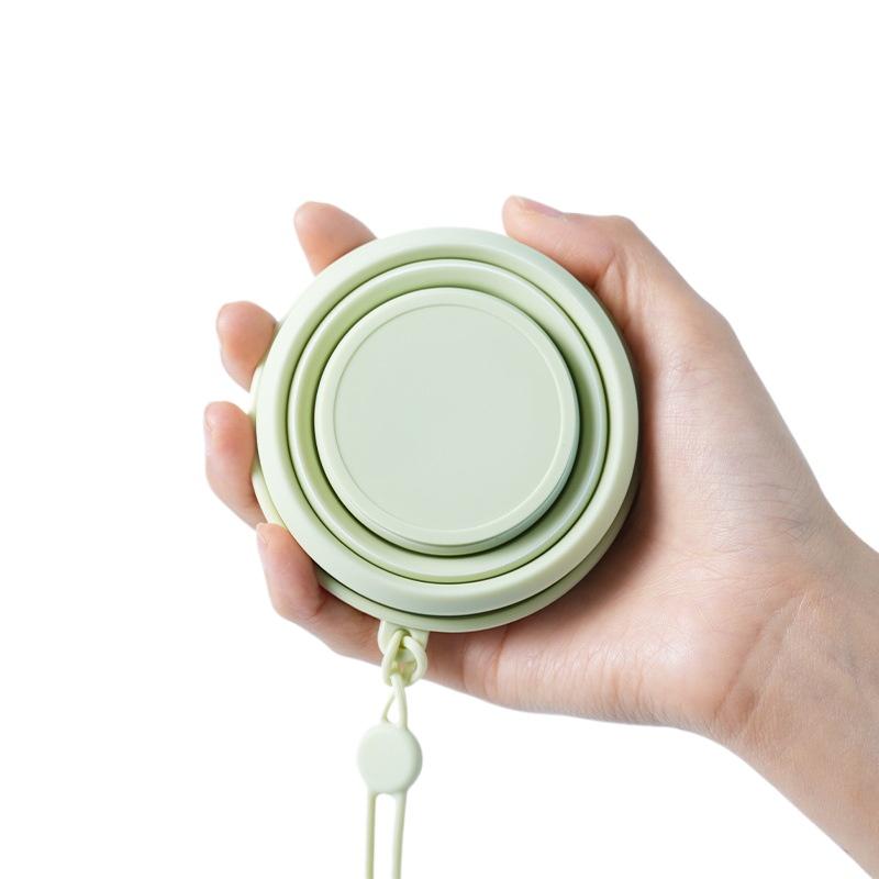 Outdoor portable folding water cup travel mouthwash cup silicone outdoor retractable travel travel portable compressed cup
