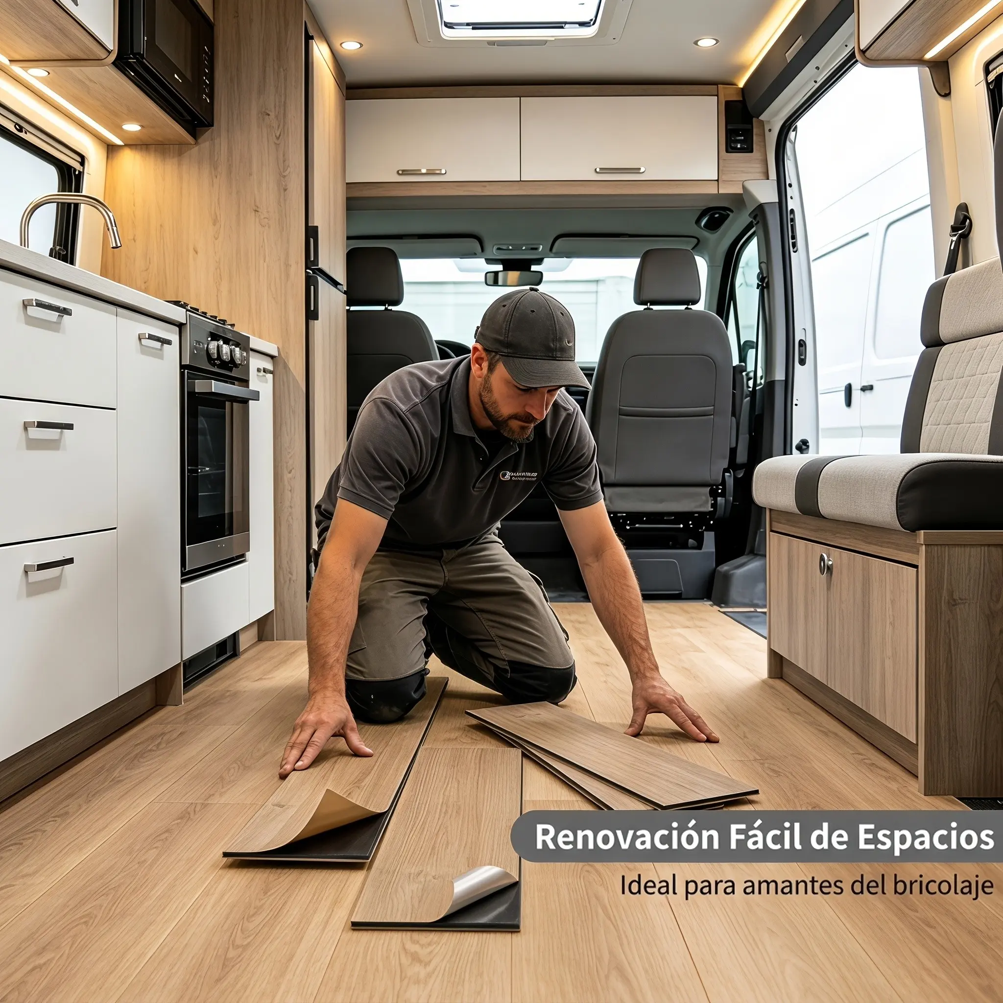 Peel and Stick PVC Vinyl Floor Planks, Pet Friendly Self-Adhesive Wood Grain Tiles, Easy Install for Home & RV Camper Decor, Flooring Peel and Stick Waterproof