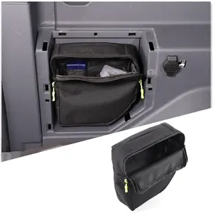 Car Trunk Organizer Compatible with INEOS Grenadier 2020-2025 SUV Trunk Left Side Storage Bag Portable Cargo Organizer Interior Accessories (Black)