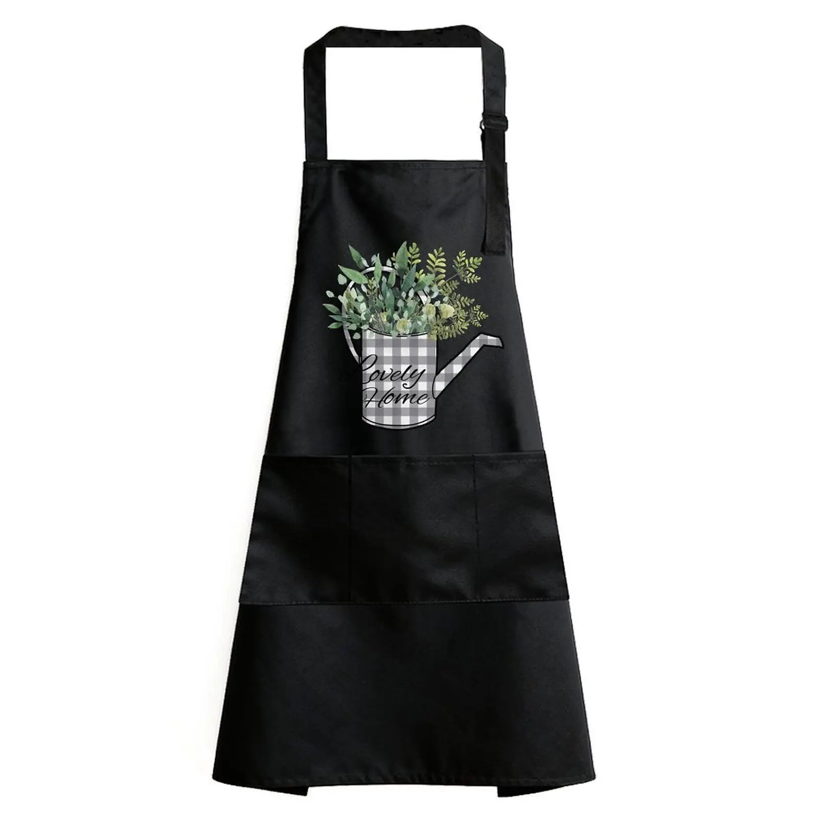 1-Piece Waterproof Pocket Apron with Beautiful Patterns, Adjustable Shoulder Straps & 3 Pockets, Suitable for Leisure Cooking, Gardening, Painting (Sports & Outdoor Recreation Equipment)