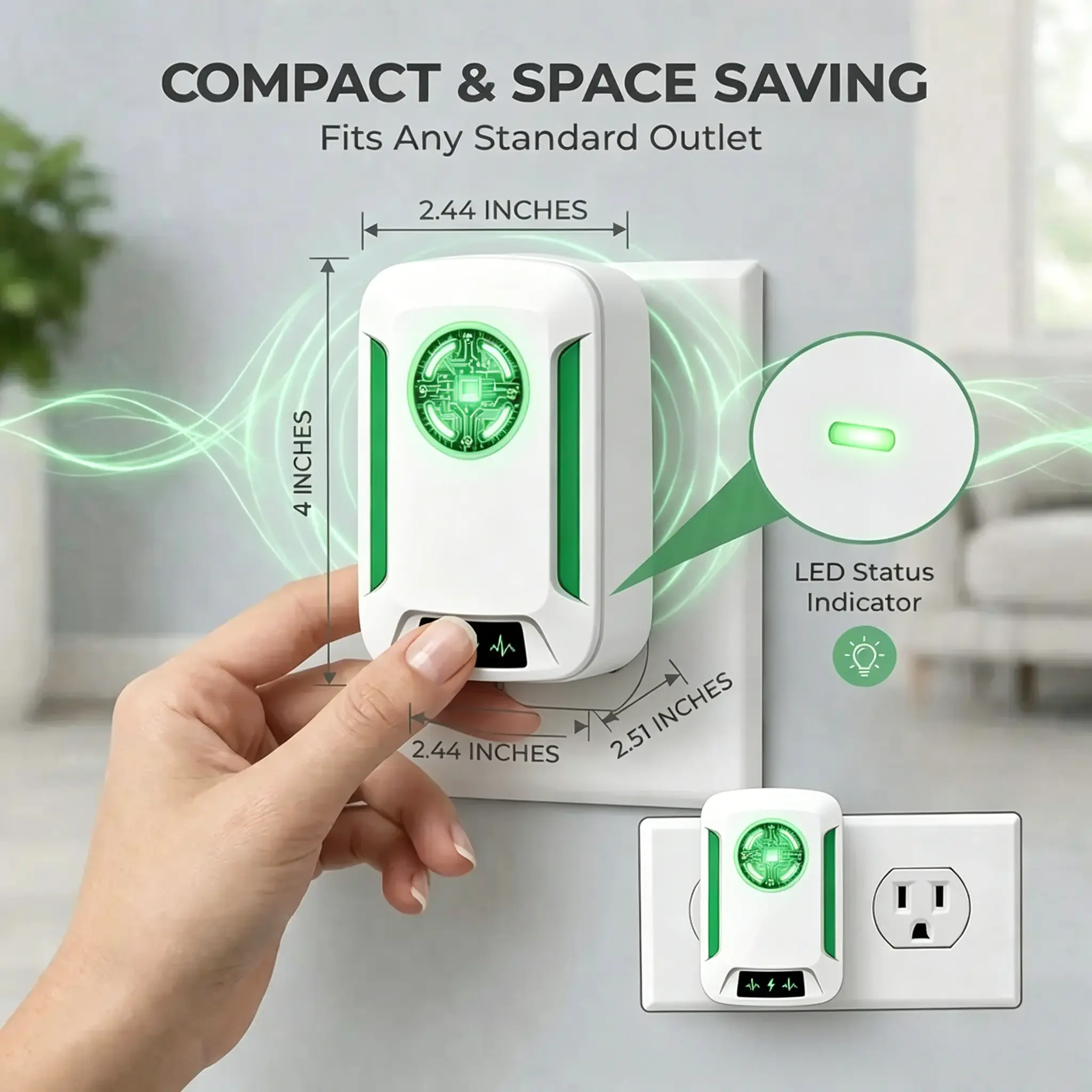 This new smart power-saving plug features a built-in voltage stabilizer and current balancer; it is compatible with 90–110V voltage, suitable for household and office AC appliances, and offers plug-and-play convenience.