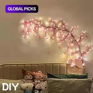 LED Tree-Shaped String Light, USB-Powered Decorative Wall Ambient Lighting for DIY Wreaths, Room Decor, Weddings & Holiday Celebrations, LED Strip Light Decoration
