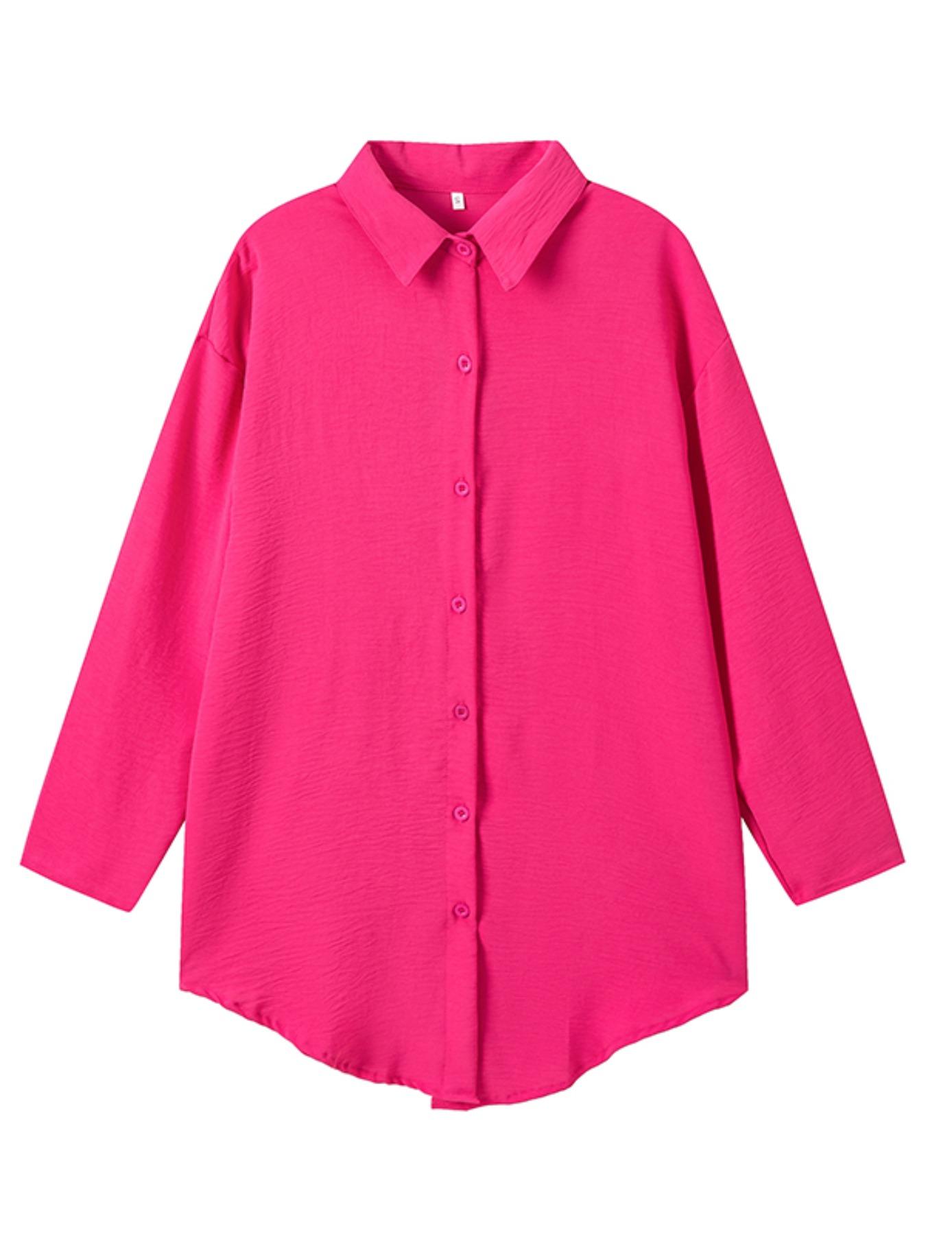 Women's Sun & Eye Print Button Front Drop Shoulder Blouse, Womenswear Casual Long Sleeve Collared Top for Daily Wear, Ladies Clothes for All Seasons