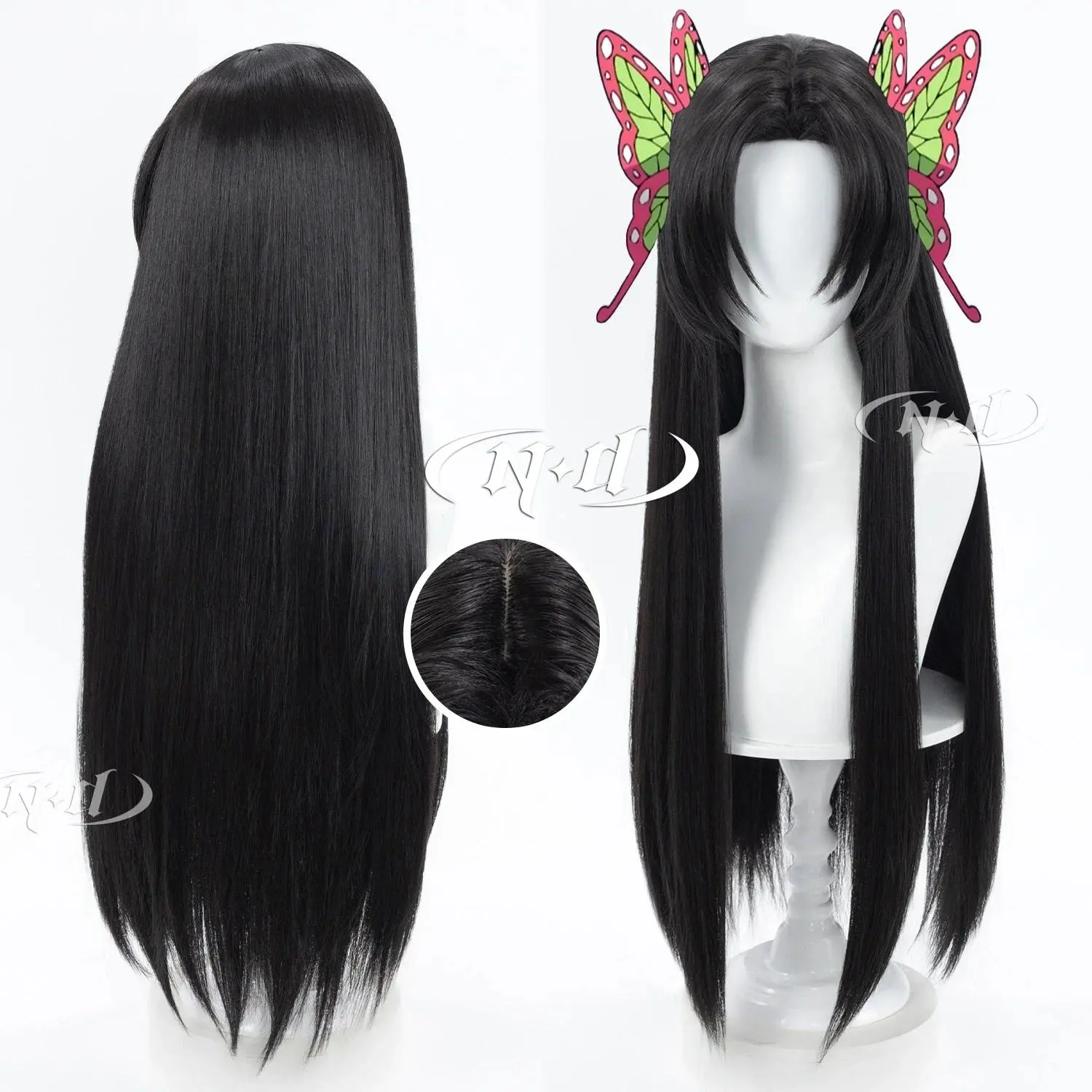 ND Brand Kanae Kocho Cosplay Wigs Hair Hairpiece for Comic-con Cosplayer Halloween Costume Party