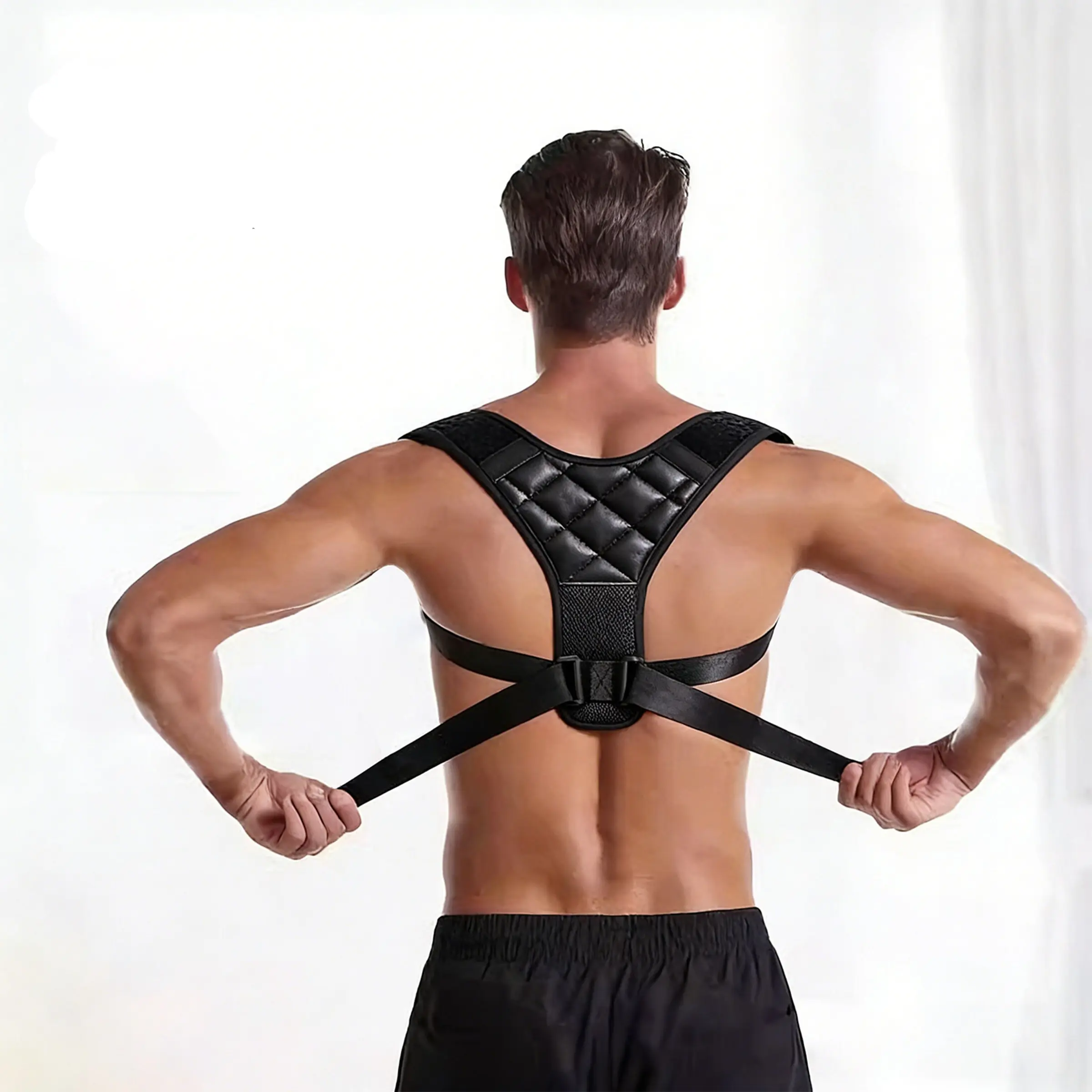 Posture Corrector for Men and Women, Adjustable Back Support, Shoulder Straightener, Shoulder Back Aligner, Relieves Neck and Upper Back Pain, Improves Hunchback, Posture Trainer