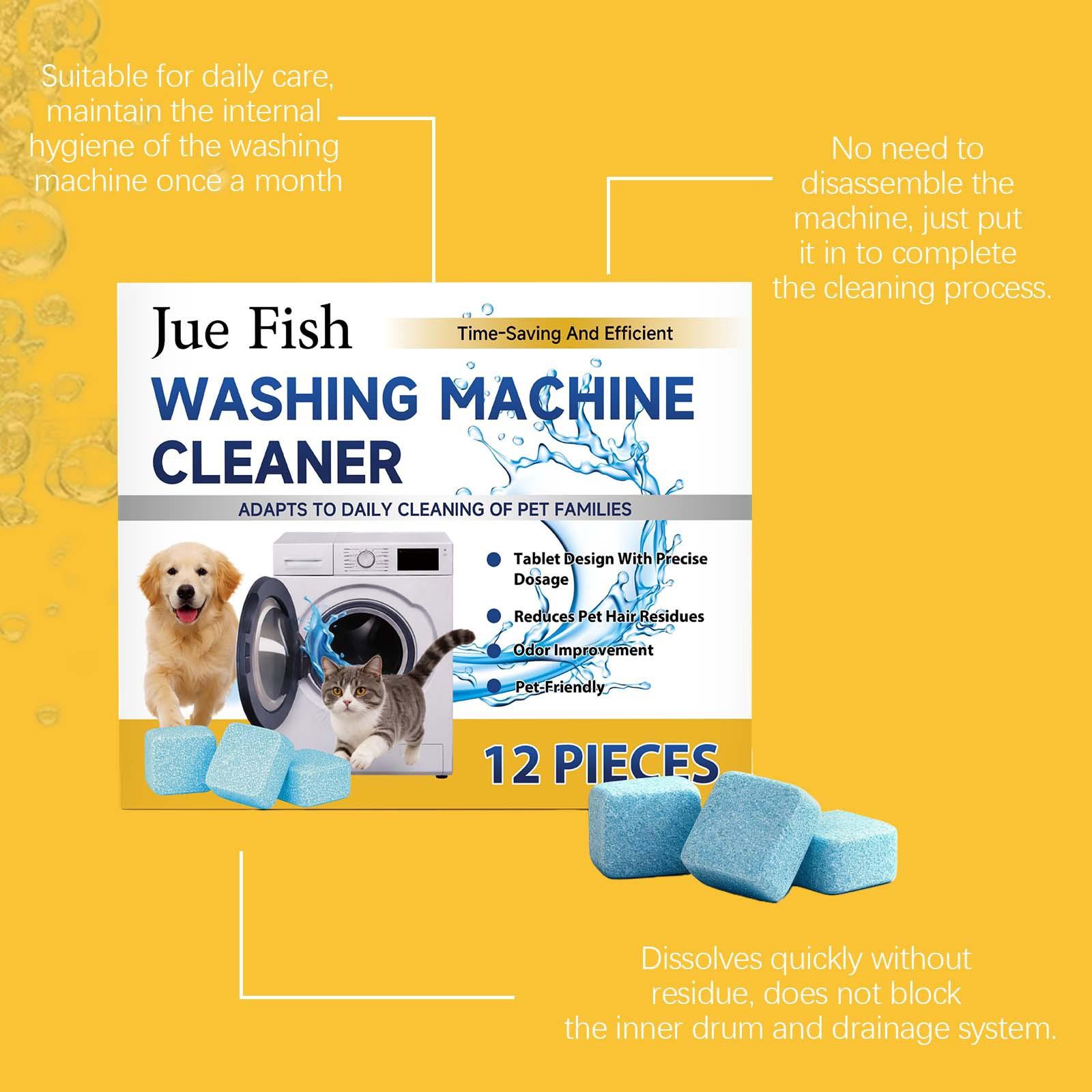 Washing machine cleaning tablets, daily cleaning, multi model washing machines, stain removal, deodorization, refreshing care agents
