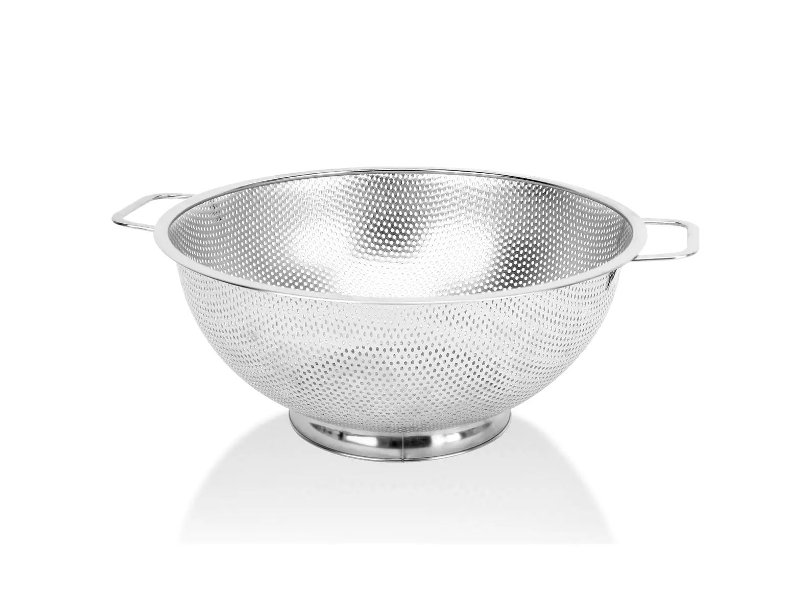 Colander for Kitchen, Stainless Steel Strainer with Handle for Fruits Vegetables Cooking Food, Dishwasher Safe