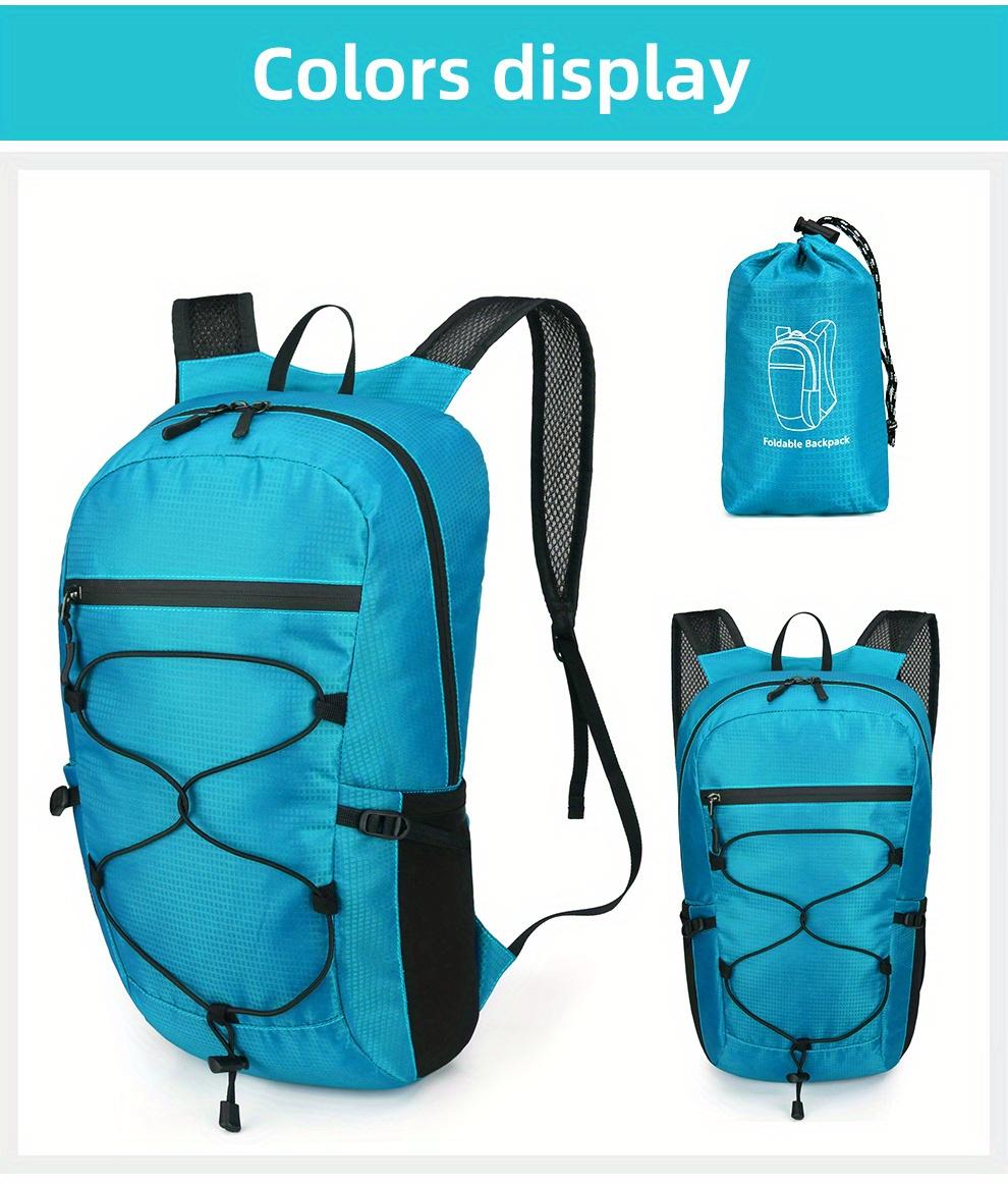 Ultra-Lightweight Foldable Backpack, Compact And Portable Outdoor Sports Backpack, Suitable for Hiking, Cycling, Travel, Business Trips, Commuting, And Fitness, Featuring Shock-Absorbing Breathable Shoulder Straps And Quick Folding for Easy