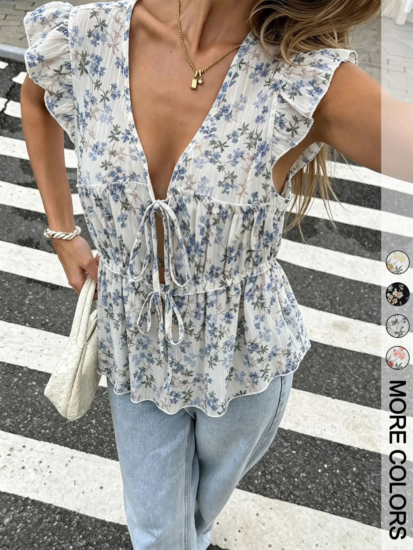 Women's Sleeveless Fitted Shirt Blouse Top Print, Fashionable Breathable For Summer Blouses Shirts Tops