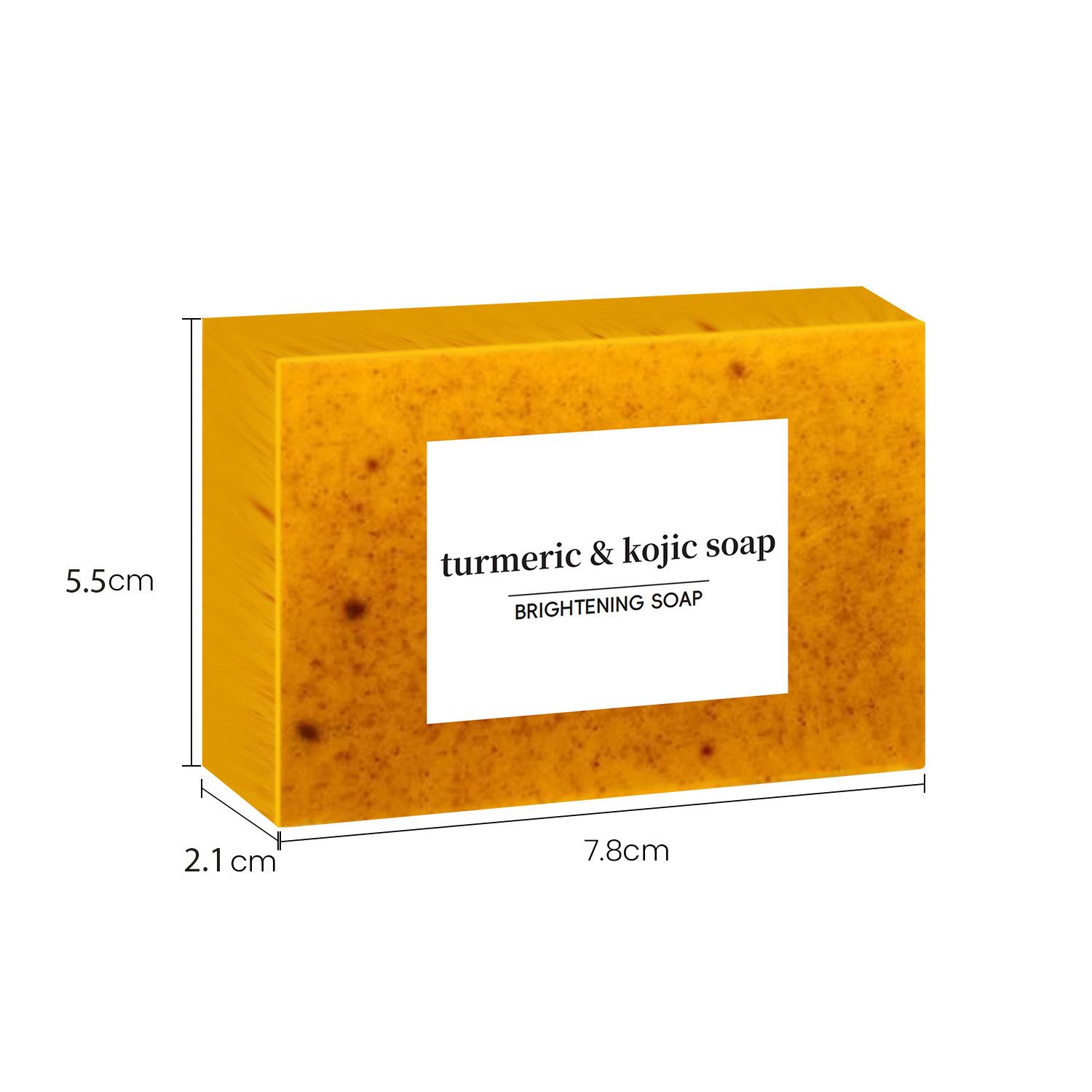4 Natural Soaps for Glowing Skin Turmeric + Kojic + Lemon + Ginger, Handmade Cold Process, Fades Dark Spots, For Face & Body, No Harsh Chemicals