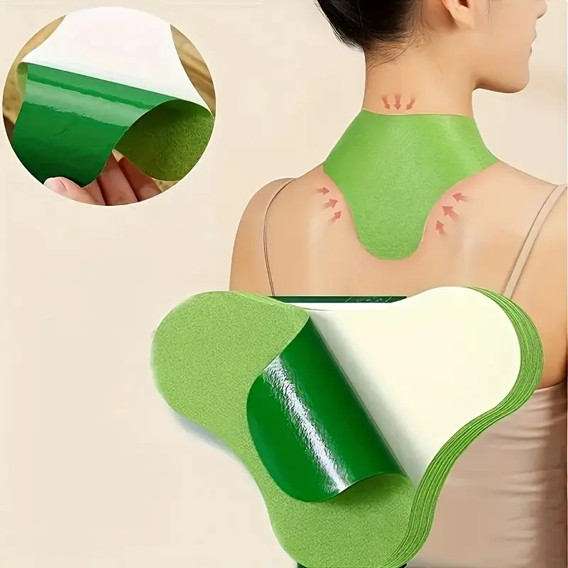 50 Pcs Self-Heating Neck Patches, Herbal Warm Compress Patches, Hot Compress Pads, Soft Non-woven Fabric, Warm Care for Neck Shoulder and Back, Home Relaxation Daily Use