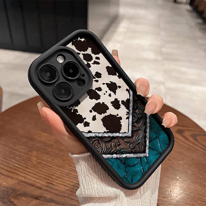 Case for iPhone 16 Pro Max 15 Plus 14 13 12 11 XS XR Stylish Western Culture Cowboy Totem Pattern Anti-Scratch Shockproof Soft Silicone Protective Cover iphone  15  pro  max  case