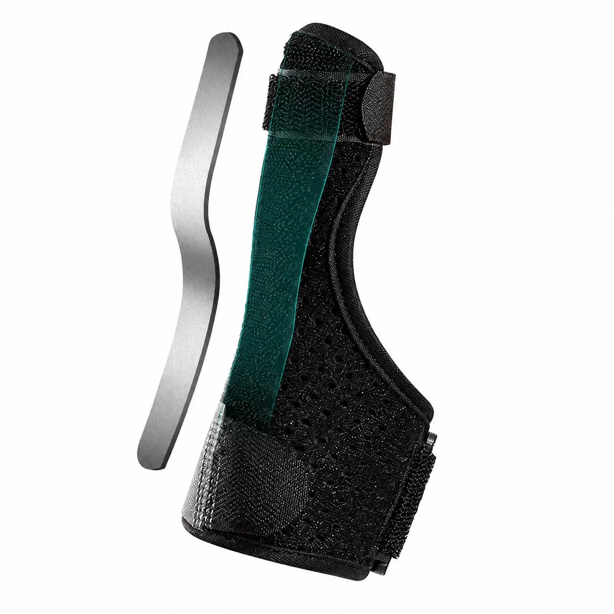 Adjustable Knuckle Brace for Thumb-Finger Stability, Lightweight Aluminum Splint, Dual-Strap Design, Non-Slip Padding, Prop 65 Safe, Single Universal for Left and Right Hands, Tendon Sheath Compression & Daily Joint Protection