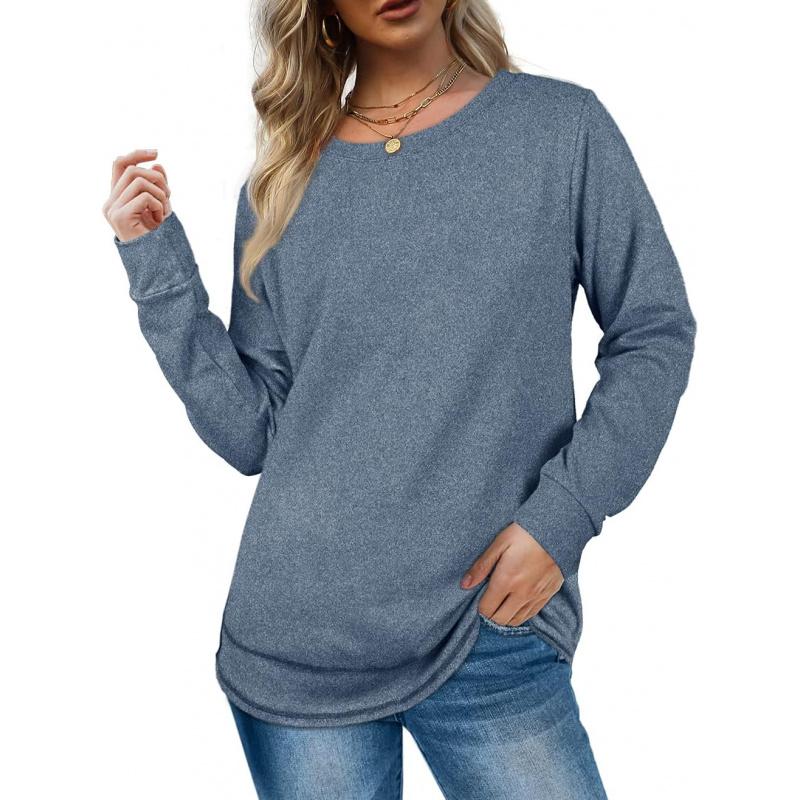 Sweatshirts for Women Crewneck Long Sleeve Shirts Tunic Tops for Leggings Fall Fashion Winter Clothing
