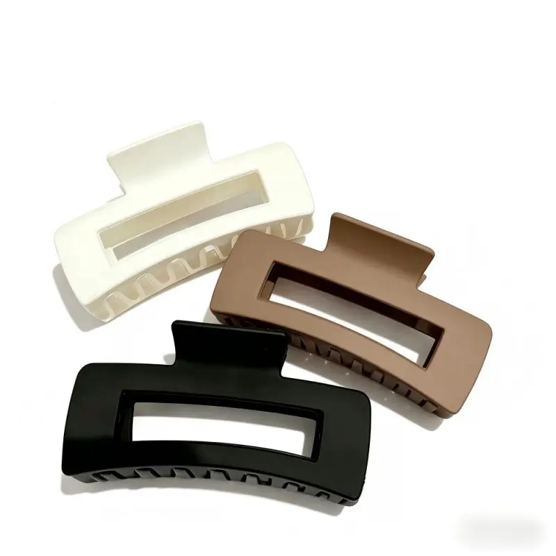 Solid Color Hair Claws Set, Casual Versatile Hair Clips for Women, Minimalist Headwear for Thick Hair, Fashion Hair Accessories for Parties and Everyday Wear