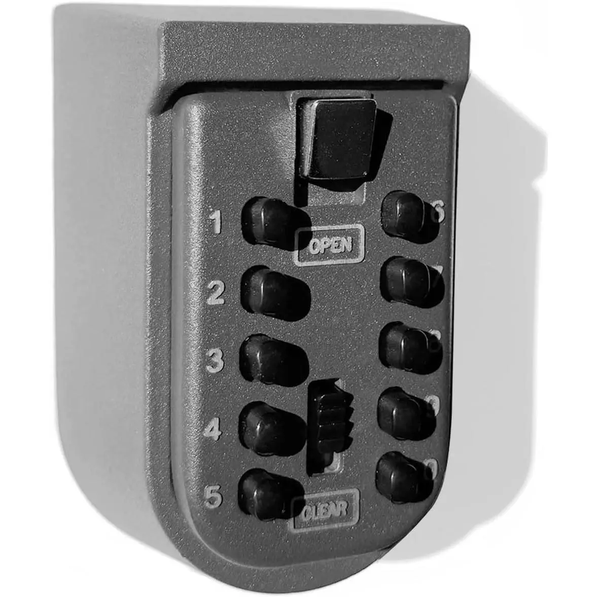 Lock Box for Outside Wall Mount - Waterproof Spare Storage Box with 10-Digit Combination Lockbox Push Button Keeper Box, Secure for Home Indoor Outdoor Use by Realtors Landlord Property Management, Durable and Easy Installation
