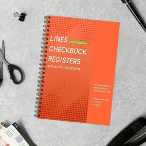 Checkbook Register Spiral Notebook, Simple Practical Design, Double-Sided 50 Pages, Tax Tracking, Personal Finance/small Business Accounting