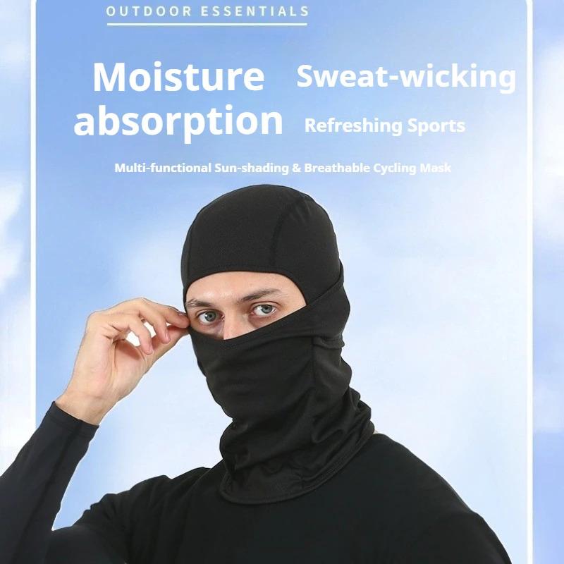 1pc Women Men's Balaclava Sun Protection Electric Bicycle Motorcycle Full Face Mask Ice Silk Headgear Cycling Spring Summer