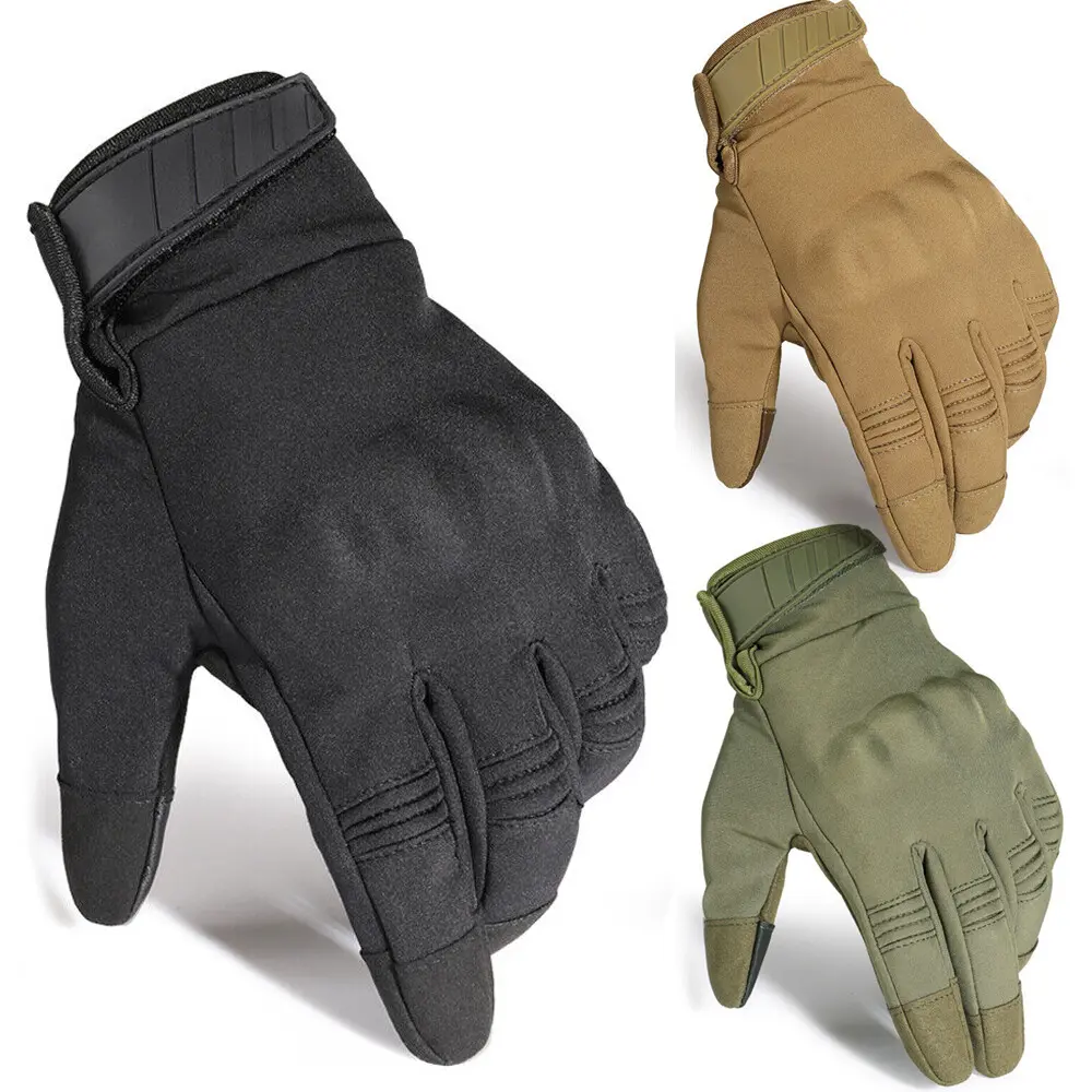 Water Resistant Tactical Shooting Gloves for Men with Hard-shell Protective and Reinforced Palm with Non-Slip Grip for Outdoor Shooting Training, Hunting, Driving