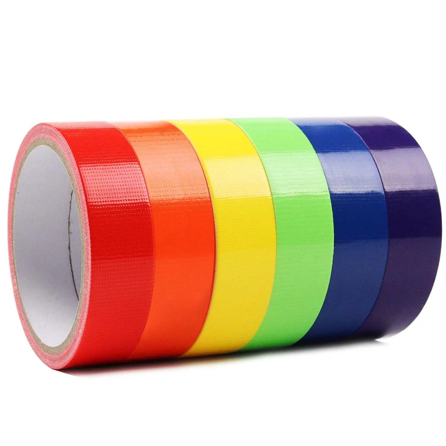Colored Duct Tape - 1 Inch x 10 Yards per Roll, Assorted Multi-Color Rainbow Duct Tape Great for DIY Art Home School Office