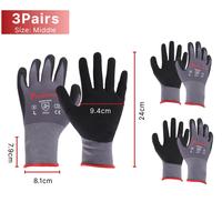 3 Pairs Middle Work Gloves 