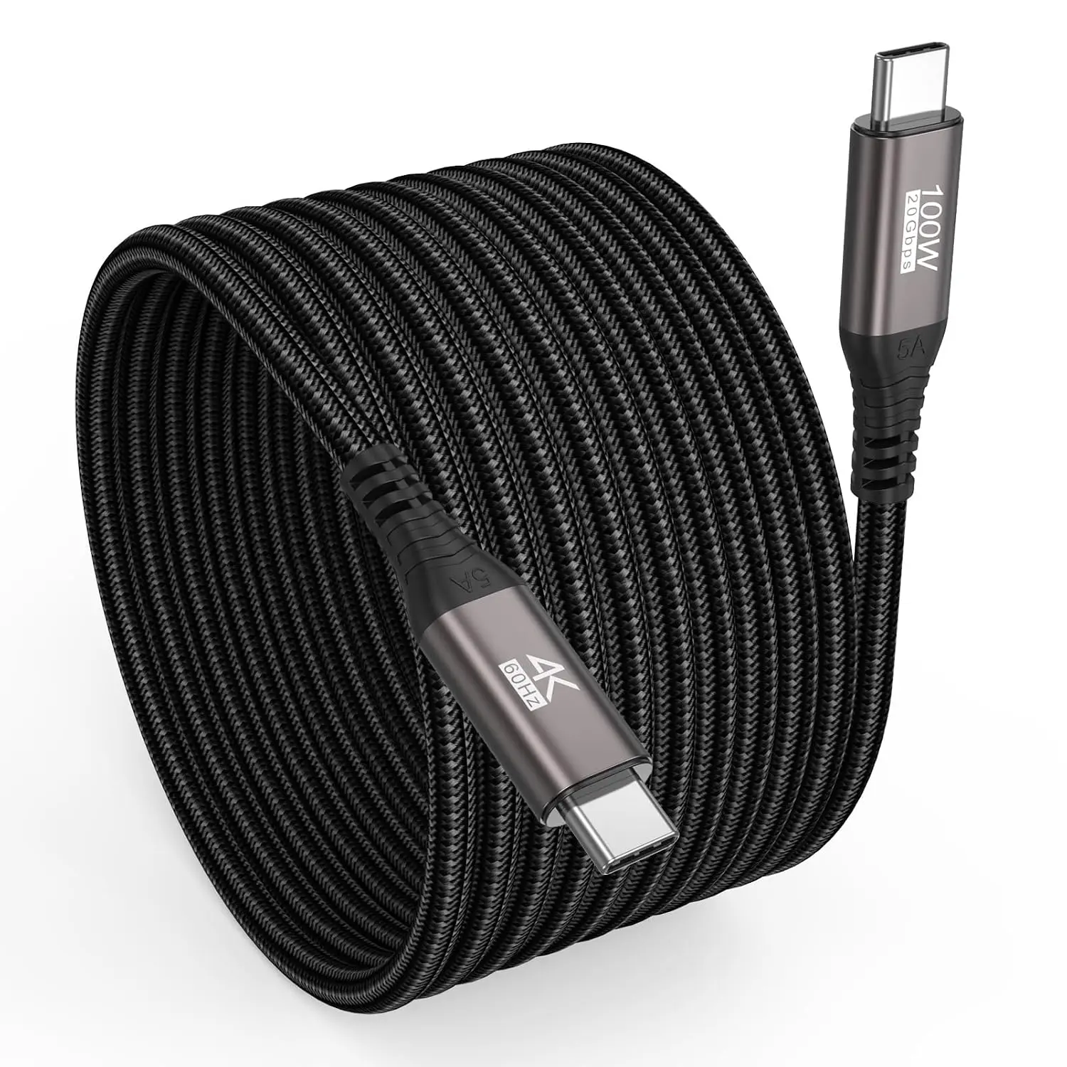 Long USB C Data  15FT, 20Gbps USB 3.2 Gen 2x2 Cord 15 FT Type-C, USBC to C  /Data/  Video (100W, 20Gbps,4K@60Hz) for VR, 17-15 PM,Sam-sung,MacBook Pro,Camera-4.5M