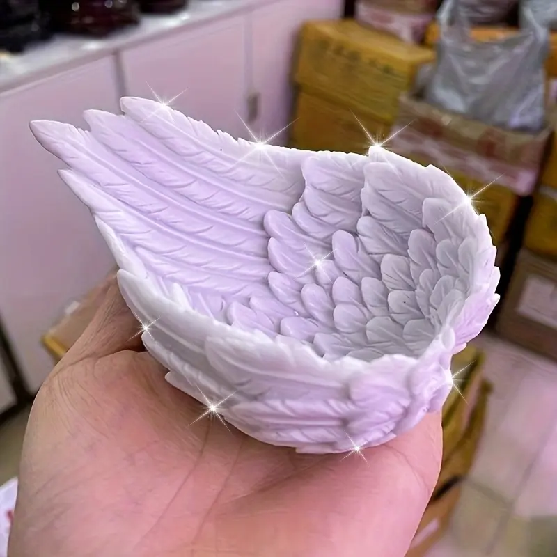 1pc Feather Jewelry Tray, Resin Craft, Jewelry Tray Decorative Item, Home Ornament, Jewelry Trays