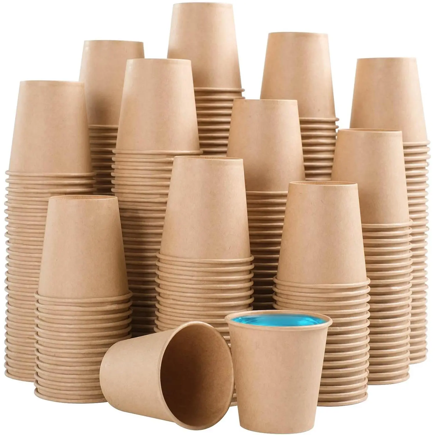 400 Pack 3 oz  Paper Cups, Small Disposable Bathroom Cups, Mini Mouthwash Cups, Hot/Cold Drinking Cups for Bathroom, Parties, Picnics and Travel