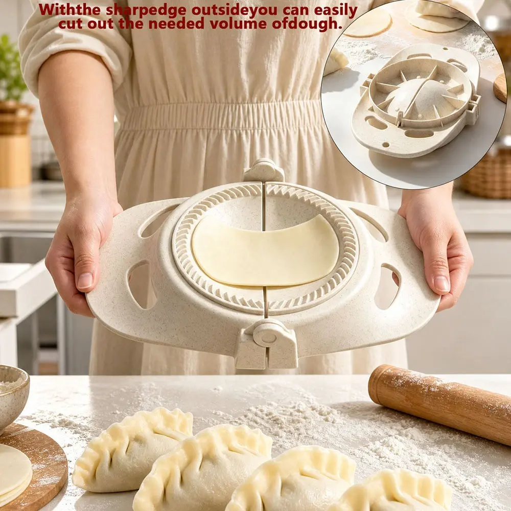 Multifunctional Dumpling Machine Mold, Easy-To-Use Dumpling Making Tools, Household Kitchen Utensils, Food Preparation Tool, Small Kitchen Tools for Dumplings