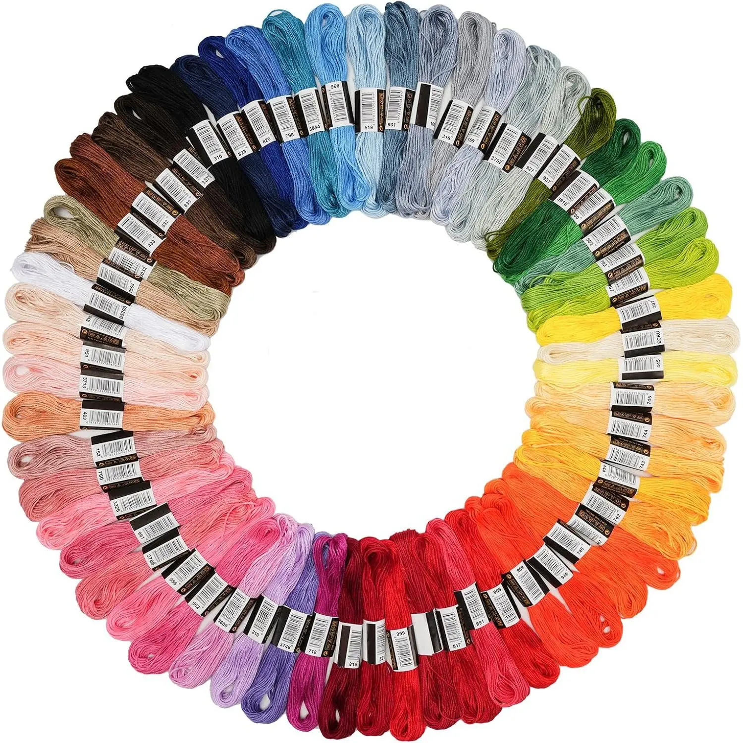 70 Skeins Rainbow Color Embroidery Floss Friendship Bracelet String   Embroidery Thread  Floss Bracelet Yarn, Craft Floss