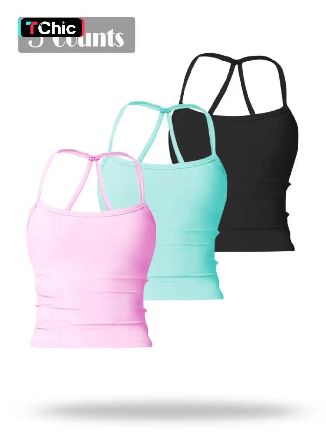 3-Pack Women's Athletic Tank Tops, Soft Stretchy High Stretch Activewear Fabric, Ideal for Casual Hiking Running Fitness, Perfect for Daily Wear, Comfortable and Stylish
